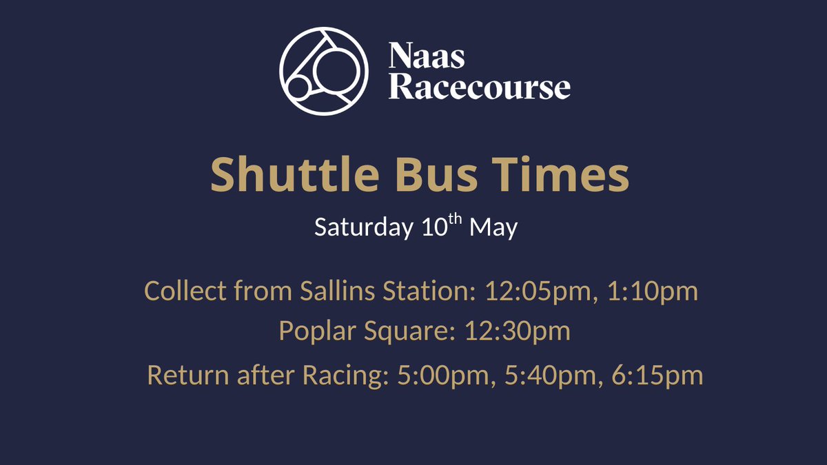 Coming racing this weekend - check out our free shuttle bus service, running on Saturday🚍              

See full list of times below 👇