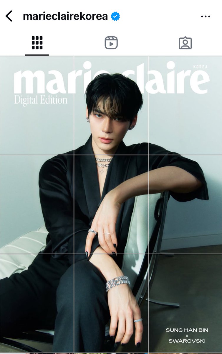 shbpics's tweet image. SUNG HANBIN ON MARIE CLAIRE KOREA INSTAGRAM