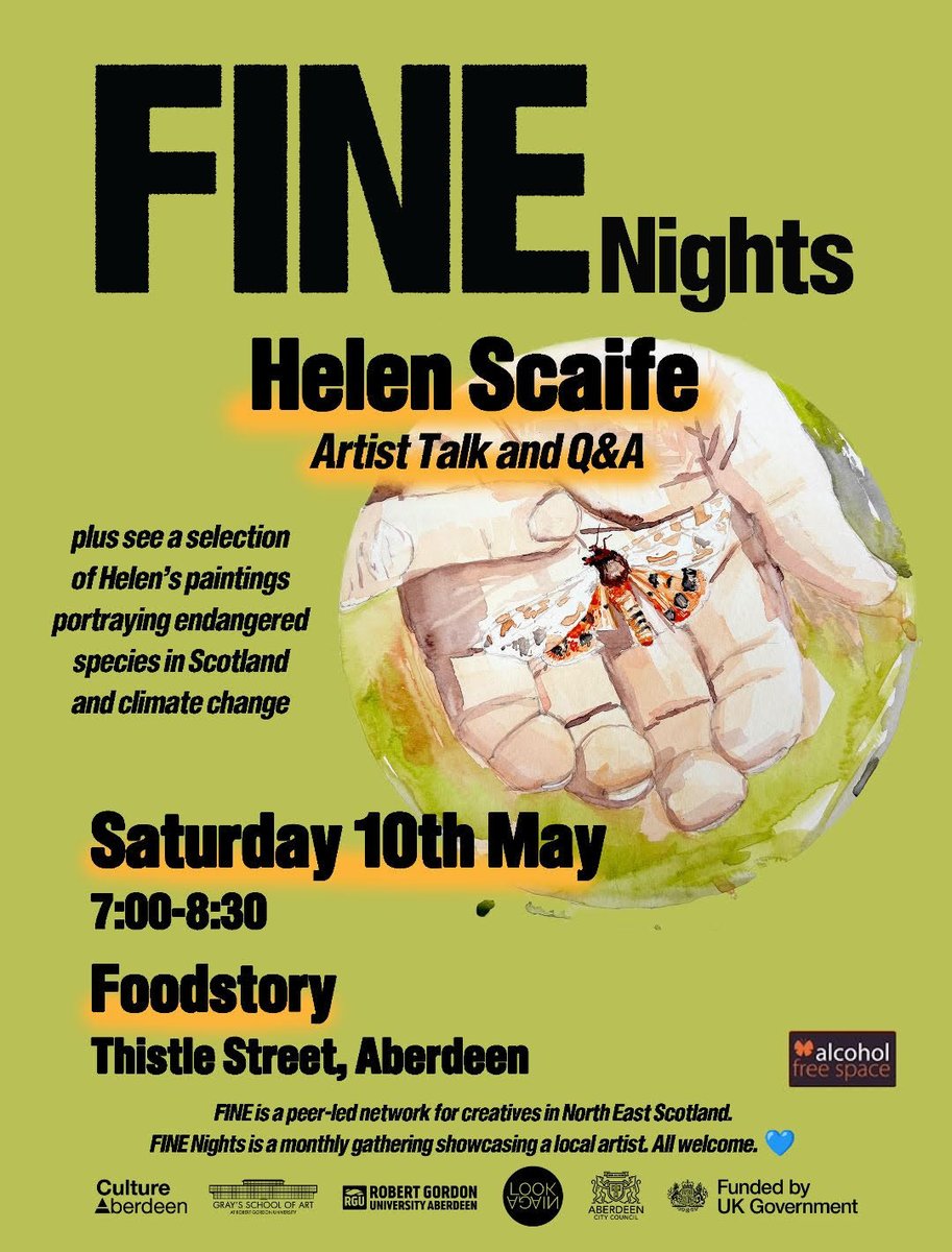 Helen Scaife highlights the importance of biodiversity in Scotland, for our joy of nature, pollination of crops, and perpetuation of rare or endangered Scottish animals.

Presenting a selection of work from "Nature's Barometer", exploring climate change and endangered species.