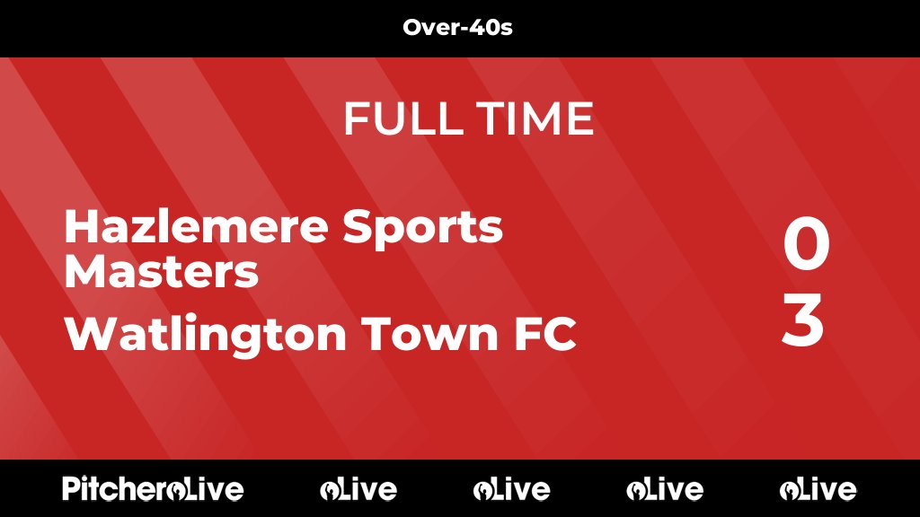 FULL TIME: Hazlemere Sports Masters 0 - 3 Watlington Town FC
#HAZWAT #Pitchero
pitchero.com/clubs/watlingt…