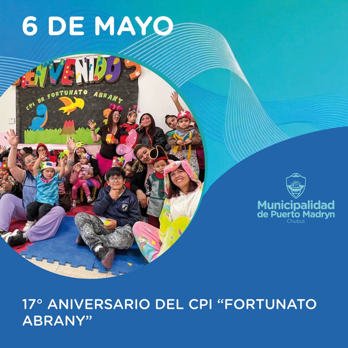 Felicitamos y saludamos a cada una de las personas que forma parte y que hace posible el funcionamiento del Centro de Primera Infancia "Fortunato Abrany", que hoy está cumpliendo 17 años de historia.