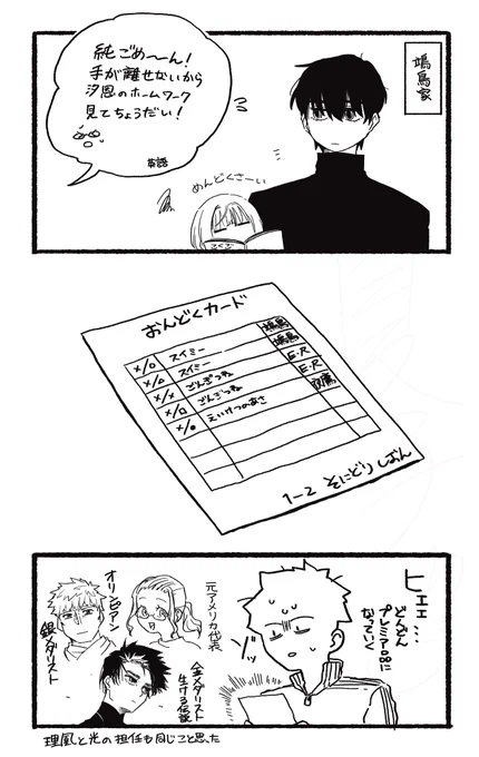 鴗鳥家と純くん
10年後くらいに汐恩が「これメル力リに出したらどうなるかな」って言う 