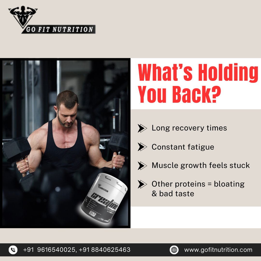 GoFitNutri1290's tweet photo. Feeling drained even after short workouts?
Not gaining muscle or feeling tired after workouts? Your supplement might be the issue.
🌐 Shop Now: https://t.co/B04jNcpQVg
#FitnessFuel #ProteinPower #WorkoutRecovery #GymSupplements #FastRecovery #MuscleGrowth
#GoFitNutrition https://t.co/o5hYeFSnWq