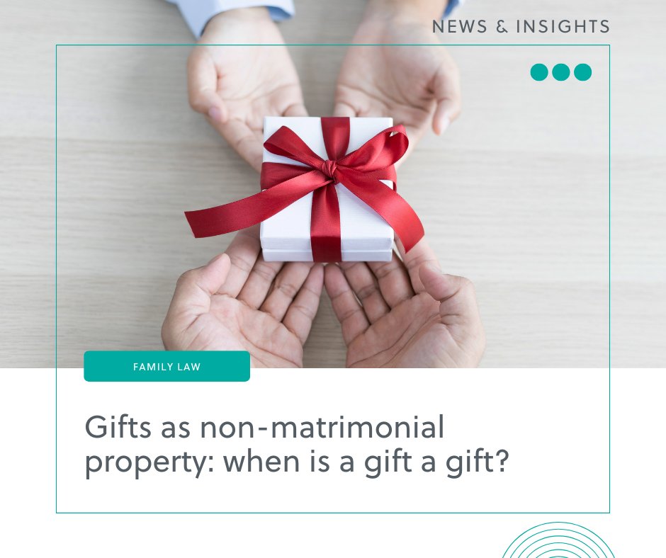 A recent article from our UK-wide Family Law team explores how gifts and loans are treated during divorce proceedings in Scotland: gilsongray.co.uk/blog/family-la…