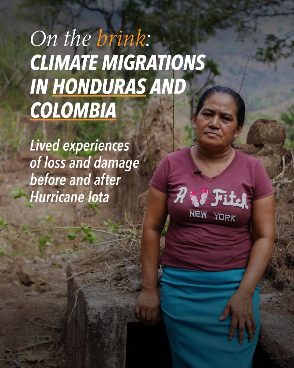 LossandDamage's tweet photo. 1/8.📣 🗣️We are pleased to share a new blog , from @NushratCY  based on an insightful report 📕 published by @christian_aid last year entitled: “On the brink: Climate migrations in Honduras 🇭🇳 and Colombia 🇨🇴”.
🔗 Read it here: https://t.co/dvtP3LqZEM https://t.co/svUIY2rBh1