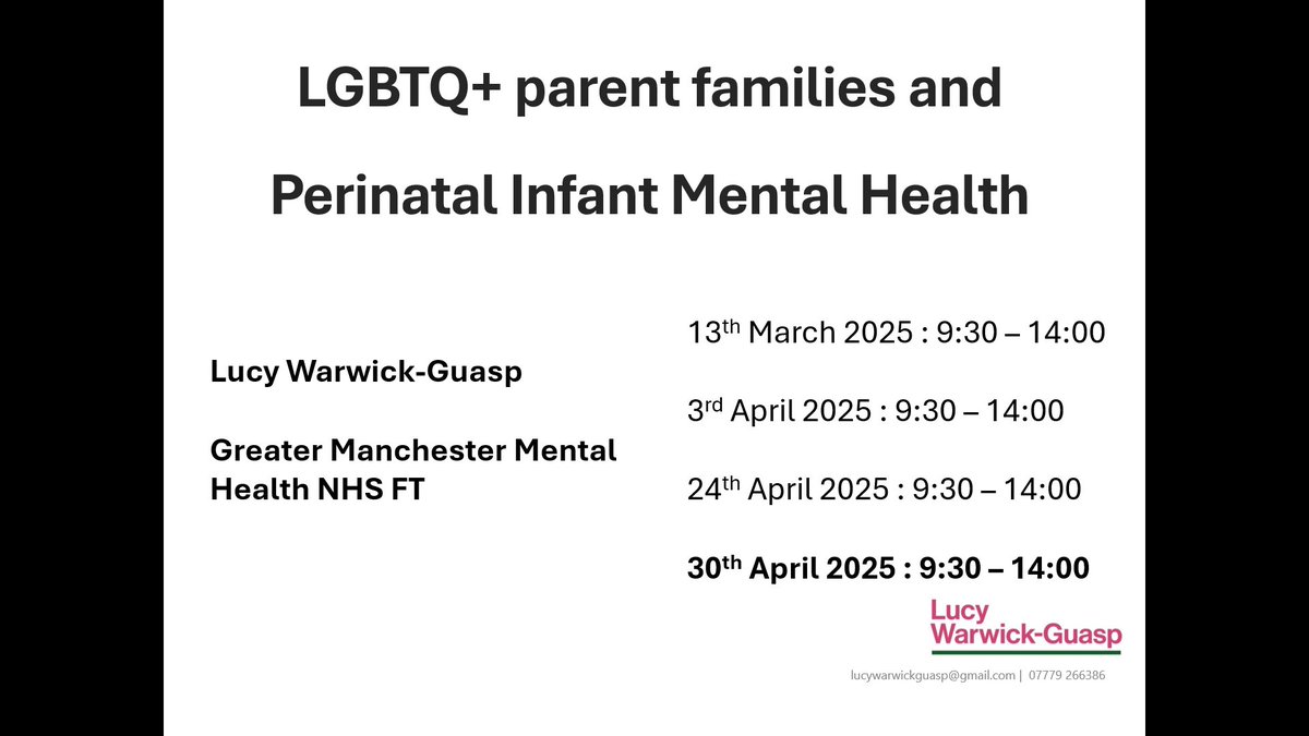 Thank you <a href="/LisaBluff/">Lisa Bluff</a> <a href="/GMMH_NHS/">Greater Manchester Mental Health</a> for inviting me to deliver 4 sessions of #LGBTQ+ #PNIMH training. 
"I thought the lived experience of the trainer was so well described, showing a level of vulnerability meaning others within the group could also share their experiences" 🏳️‍🌈🏳️‍⚧️