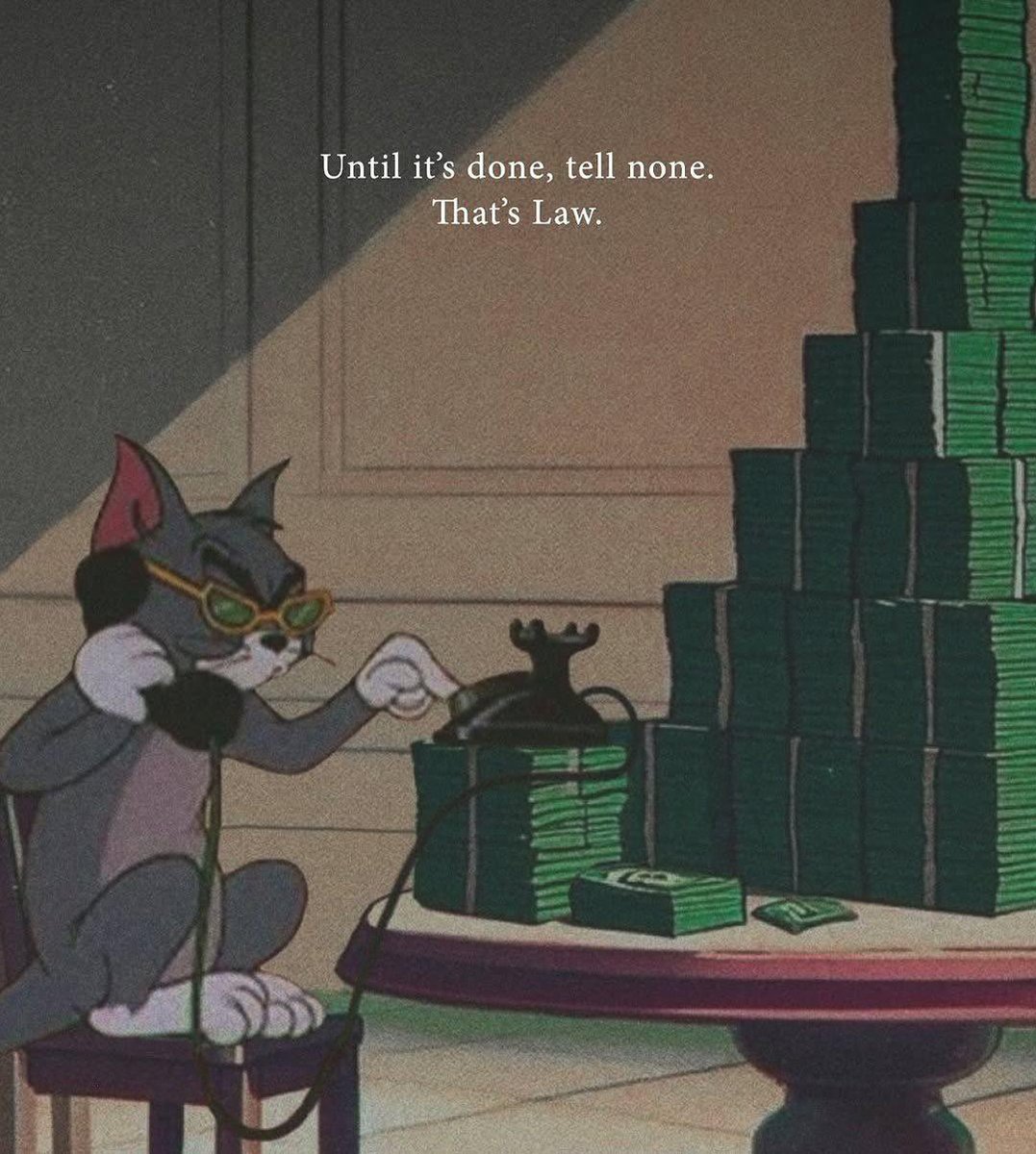 Bitene kadar kimseye anlatma.
Bu bir kuraldır.