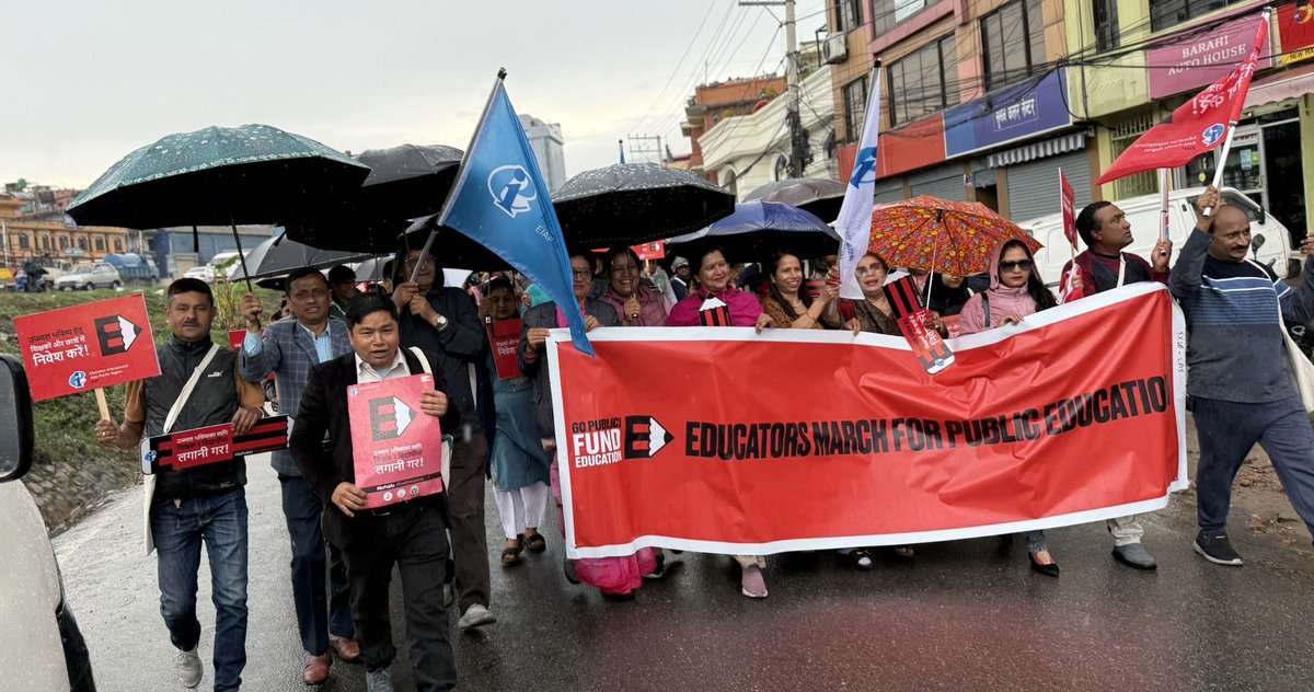 📢🇳🇵EI affiliates in #Nepal celebrate a hard-fought victory with a Nine-Point Agreement, securing salary increases, medical leave reimbursement, and rural allowances.
They commit to further improvements and continue the #GoPublic #FundEducation campaign.
➡️eiie.io/43ds6P7