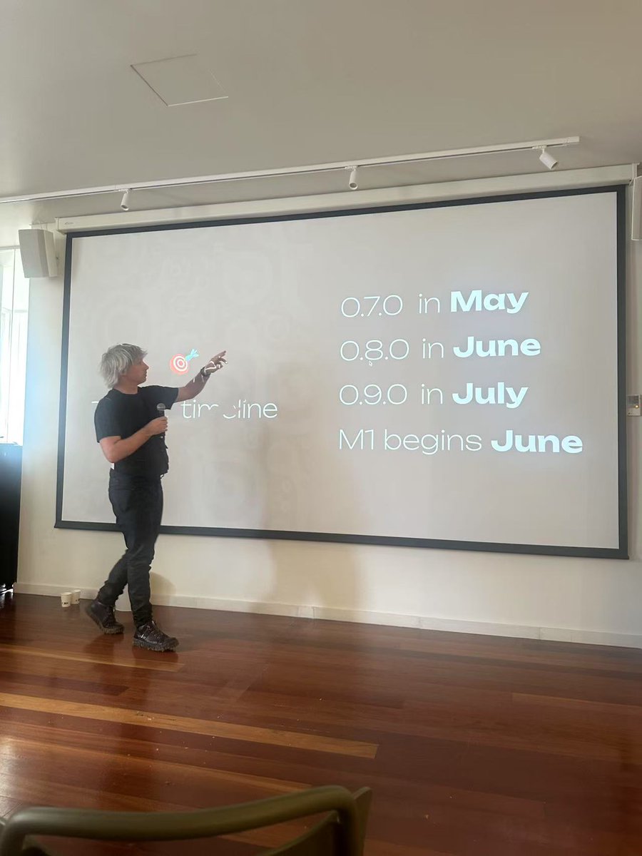🚨 Fresh alpha from Lisbon!

The JAM Gray Paper is heading toward v1.0 — and M1 kicks off this June! 🛠️

M1 = the first major milestone in JAM development. 👀

It’s when a team proves their #JAM node can read blocks, follow protocol rules, and correctly execute JAM’s core logic.