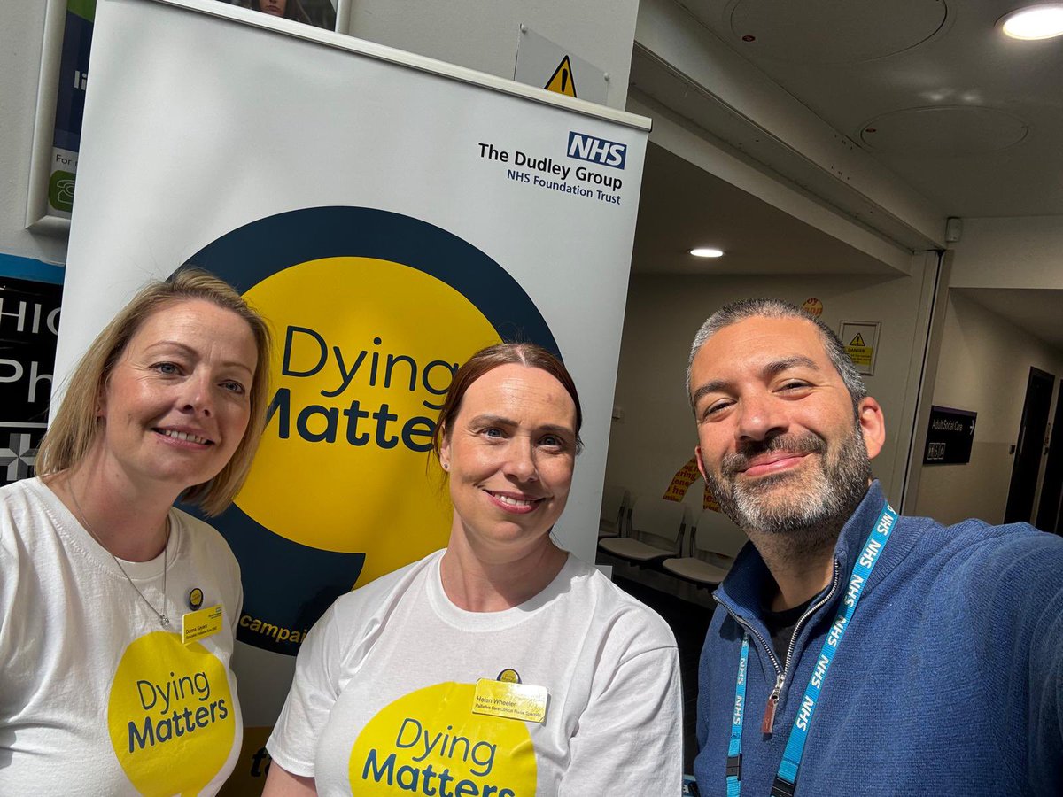 Dudley Specialist Palliative Care Team (@palliative_dgh) on Twitter photo <a href="/DudleyGroupNHS/">The Dudley Group</a> Talking about death won’t make it happen—but it can make a real difference. This #DyingMattersWeek, let’s open up honest conversations about dying, death, and bereavement. Together, we can break the taboo. #PalliativeCare #EndOfLife join us today at BHSCC <a href="/DudleyGroupNHS/">The Dudley Group</a> Talking about death won’t make it happen—but it can make a real difference. This #DyingMattersWeek, let’s open up honest conversations about dying, death, and bereavement. Together, we can break the taboo. #PalliativeCare #EndOfLife join us today at BHSCC