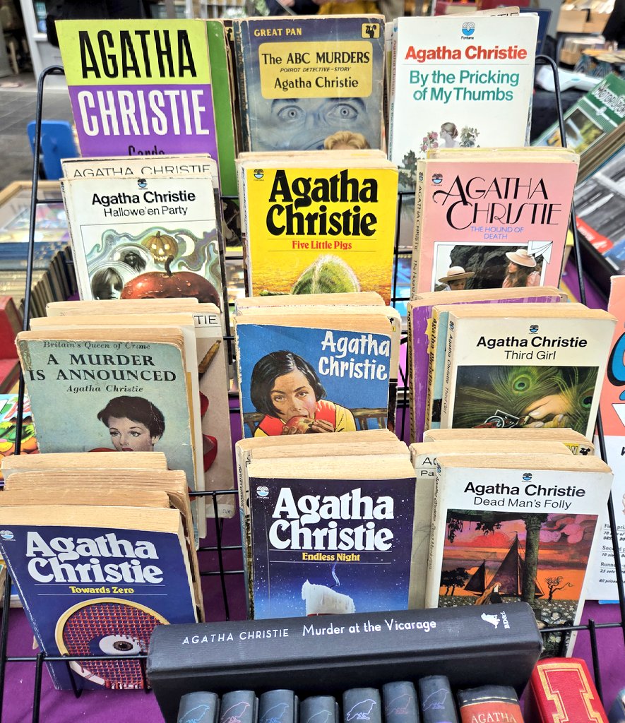 Carla Valentine (@pastmortems) on Twitter photo I spied a wonderful little book stall at Greenwich Market over the weekend featuring lots of vintage <a href="/agathachristie/">Agatha Christie</a> books at great prices. I grabbed that copy of 'A Murder is Announced' even though I have about 4 different ones. I just LOVE those Fontana vintage editions! I spied a wonderful little book stall at Greenwich Market over the weekend featuring lots of vintage <a href="/agathachristie/">Agatha Christie</a> books at great prices. I grabbed that copy of 'A Murder is Announced' even though I have about 4 different ones. I just LOVE those Fontana vintage editions!