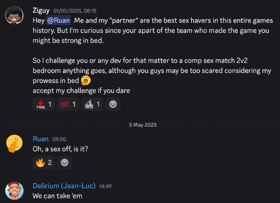 SexWFriendsGame's tweet image. Things are heating up in the Sex With Friends Discord. Find us here: f.mtr.cool/efpejsedty