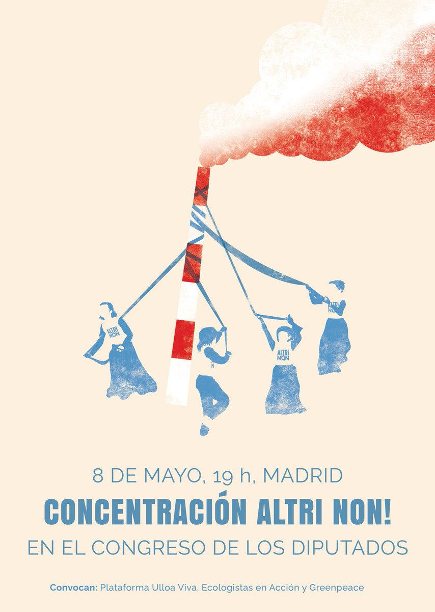 💪 Este xoves estaremos en Madrid apoiando a concentración contra o proxecto depredador da macrocelulosa de Altri en Palas de Rei. Vén berrar connosco que non queremos Altri na nosa terra!!

<a href="/bngemigracion/">BNG Emigración</a> <a href="/NestorRego/">Néstor Rego</a> <a href="/obloque/">BNG - Bloque Nacionalista Galego</a> <a href="/galizanova/">Galiza Nova</a>