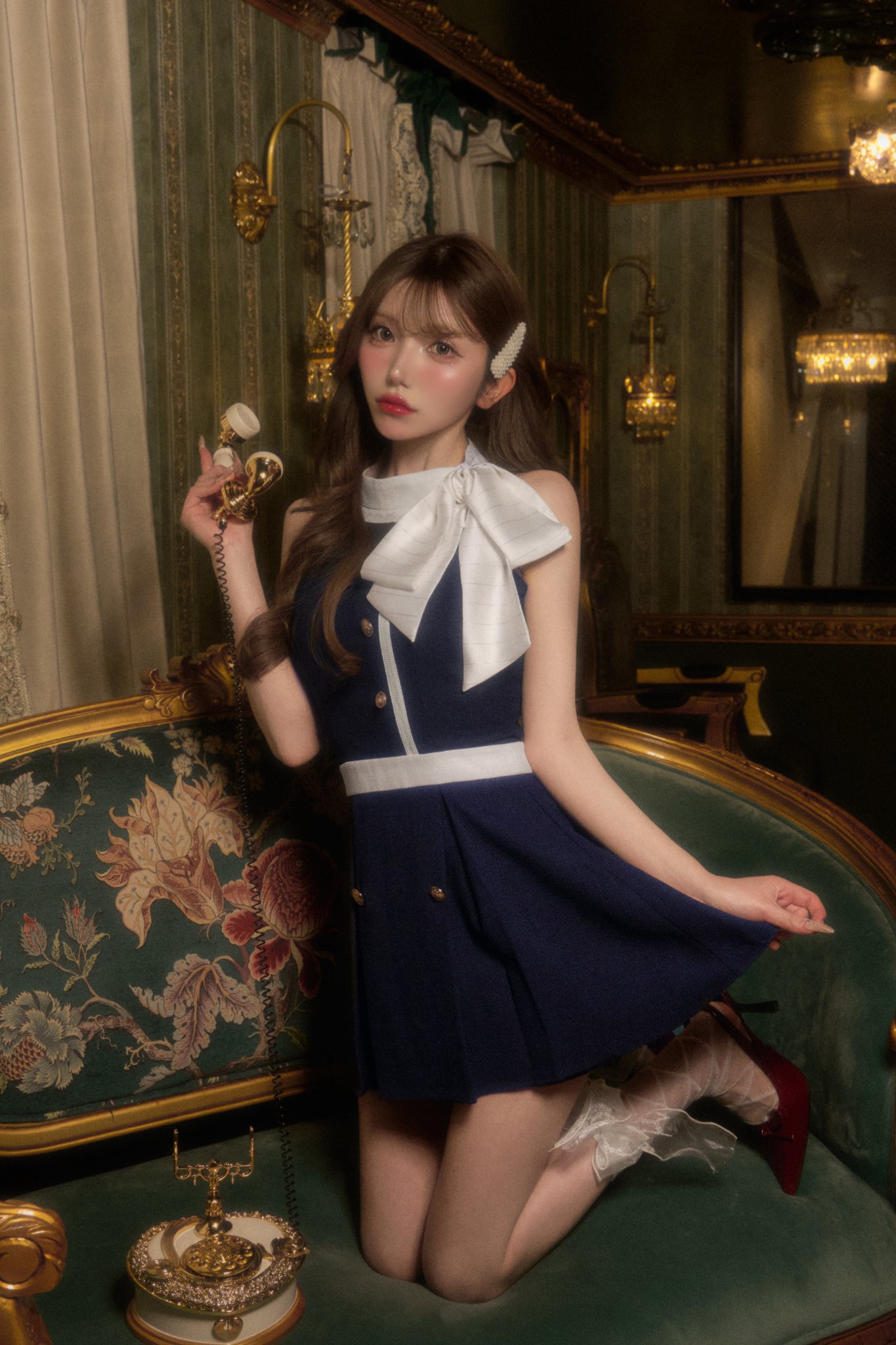 BELEAR MIMI アメスリツイードミニワンピース BELEAR MIMI / アメスリツイードミニワンピース （メニーリボン