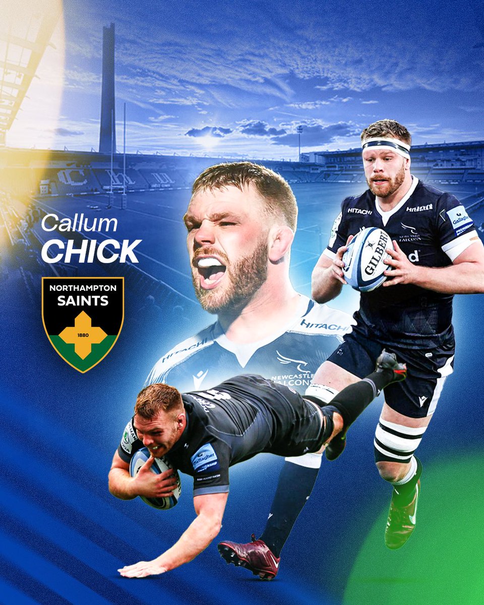World in Motion - Rugby (@wimrugby) on Twitter photo ππ’π‘π ππππ βοΈ
England international and Premiership captain Callum Chick has signed a deal with <a href="/SaintsRugby/">Northampton Saints π</a> ahead of the 2025/26 season π
The No.8 will join after 16 years at boyhood club Newcastle Falcons, where Callum has made more than 170 senior appearances π ππ’π‘π ππππ βοΈ
England international and Premiership captain Callum Chick has signed a deal with <a href="/SaintsRugby/">Northampton Saints π</a> ahead of the 2025/26 season π
The No.8 will join after 16 years at boyhood club Newcastle Falcons, where Callum has made more than 170 senior appearances π