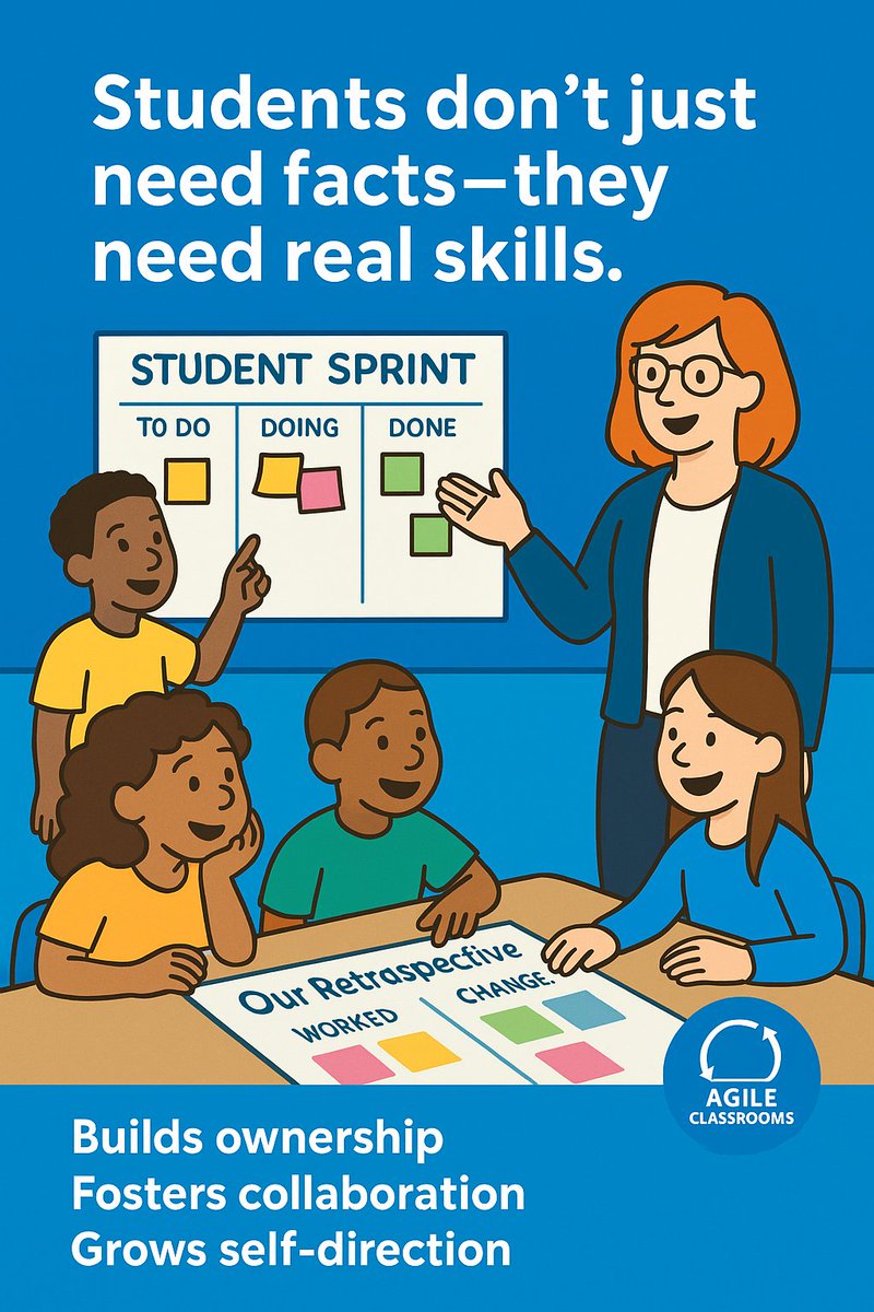 Students don’t just need knowledge, they also need real skills.
Agile Classrooms builds ownership, collaboration, and self-direction for career and college success.

👉 Become an Certified Agile Classrooms Teacher
 June 23–24
sbee.link/ep3ncghdfj

#FutureReady #CTE #K12