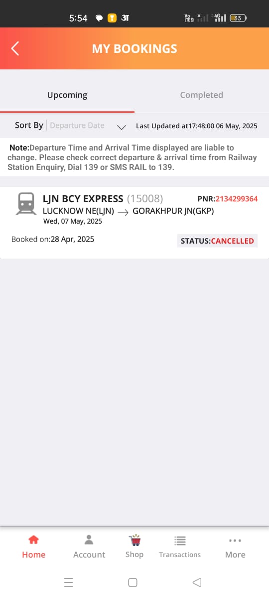 <a href="/RailwaySeva/">RailwaySeva</a> PNR 2134299364 got automatically cancelled after it was confirmed.Refund also deducted charges. How can this happen ?
Need to travel urgently.