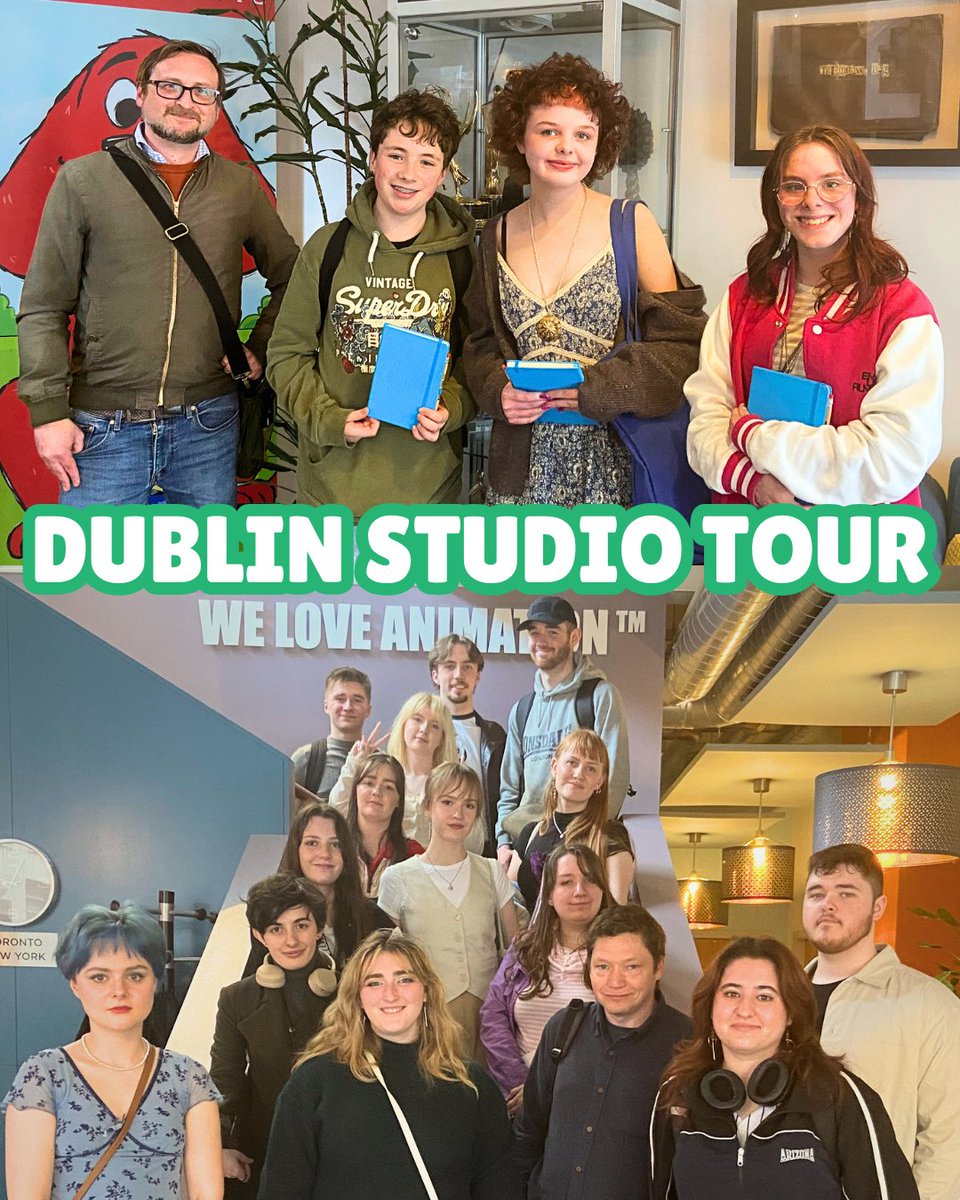 Brown Bag Films (@brownbagfilms) on Twitter photo We had students from <a href="/atu_ie/">Atlantic Technological University</a> and the <a href="/ELFilmmakers/">EmergingLimerickFilmmakers</a> group with us for a studio tour on Thursday, April 24th!
Shoutout to these industrious young animators—our team fielded some great questions and we’re sure to be seeing them making their mark in the industry soon! We had students from <a href="/atu_ie/">Atlantic Technological University</a> and the <a href="/ELFilmmakers/">EmergingLimerickFilmmakers</a> group with us for a studio tour on Thursday, April 24th!
Shoutout to these industrious young animators—our team fielded some great questions and we’re sure to be seeing them making their mark in the industry soon!