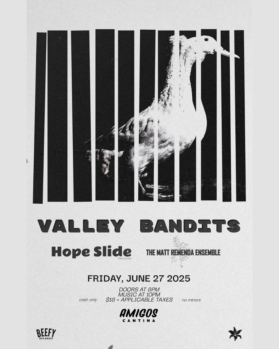 JUST ANNOUNCED: Valley Bandits, Hope Slide, The Matt Remenda Ensemble

Friday, June 27th, 2025
10pm
19+ w/ Valid ID
$18 + tax at the door