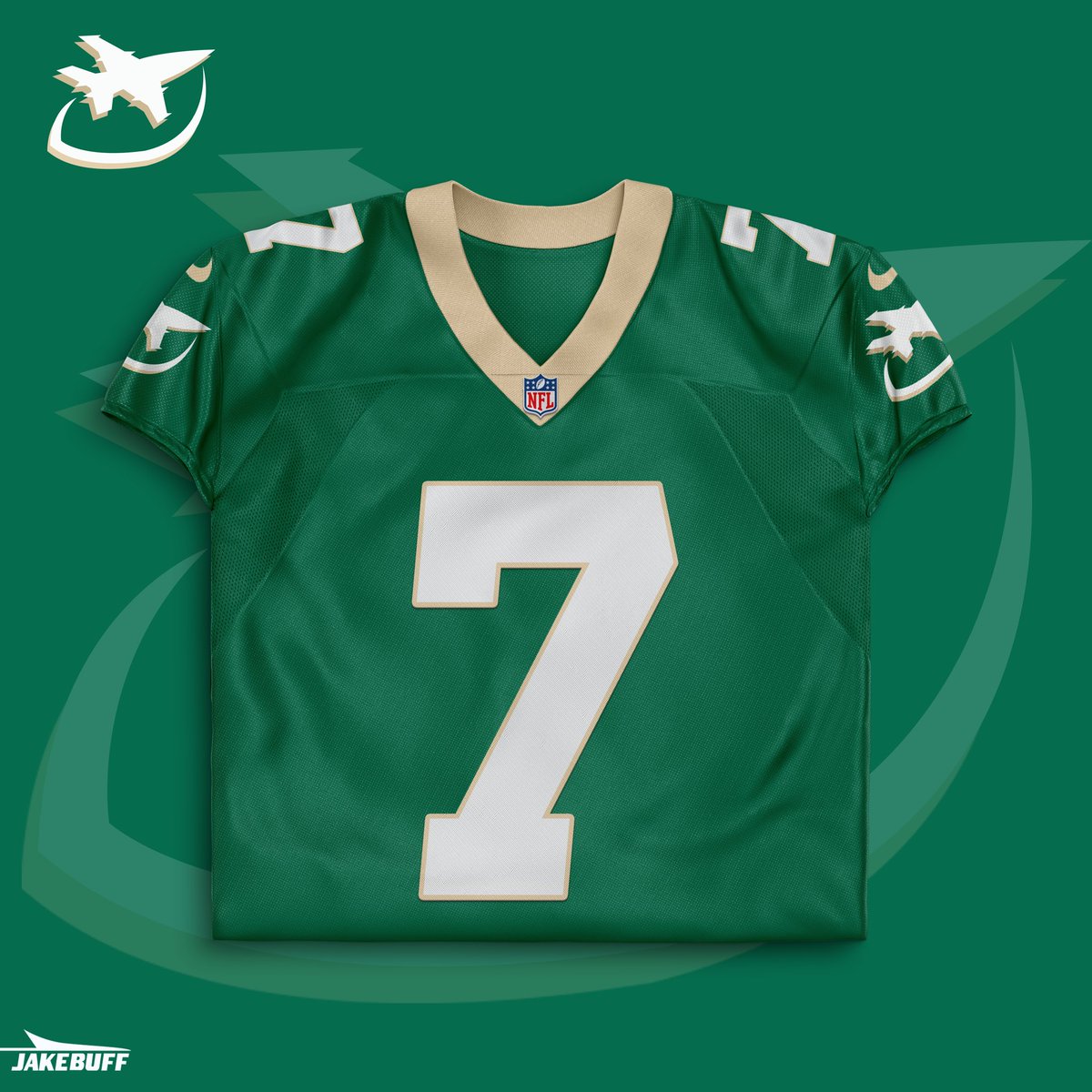 jakebuff22's tweet image. I heard rumors of you embracing the fighter jet more…? @nyjets #RivalryNight #Nike #JetUp  @Nike @NFL
