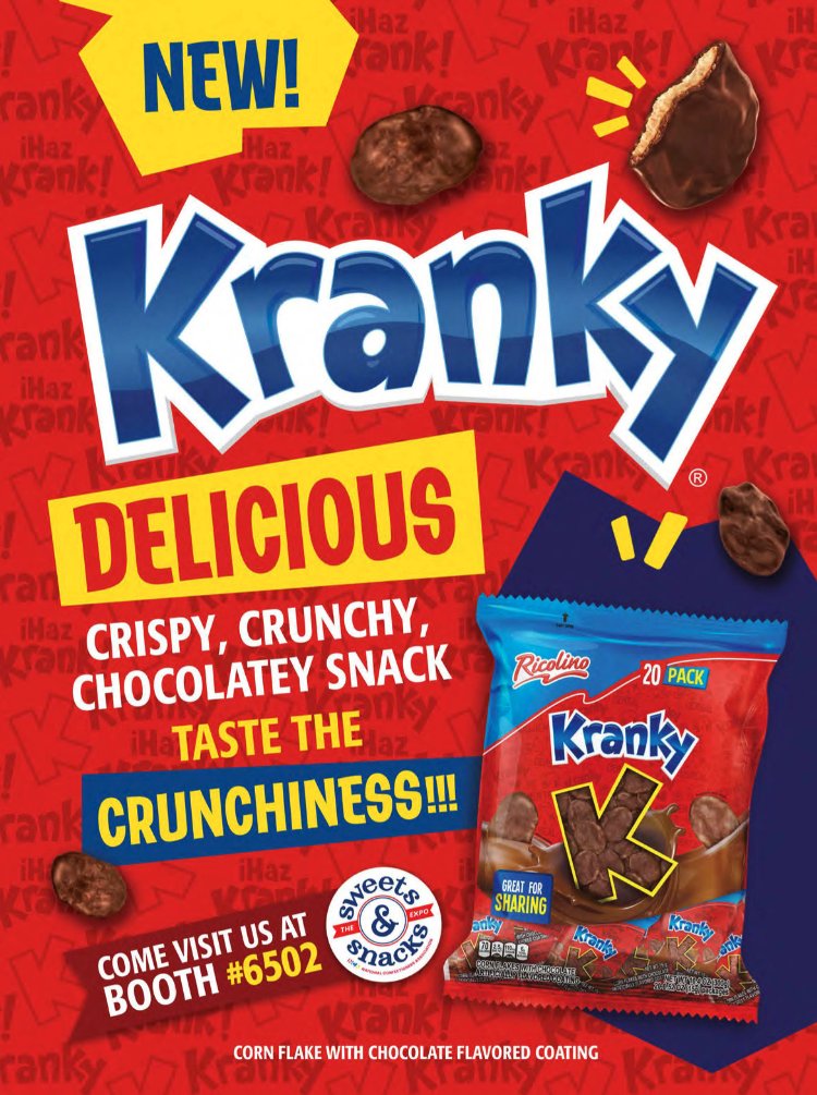 abasto's tweet image. Discover Kranky, the leading chocolate corn flake snack in its category. 🍫🤎

This product from @MDLZ will be featured at @SWEETSandSNACKS. Attendees are invited to visit booth #6502 to learn why it’s an excellent addition to any portfolio.

@CandyUSA #Kranky #CornFlake