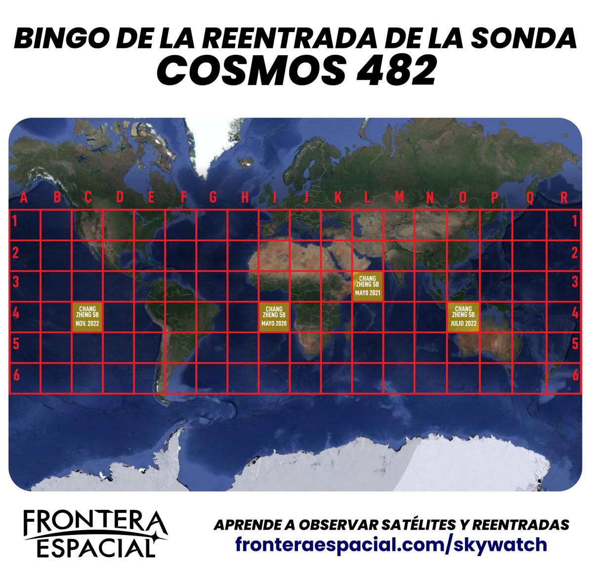 HORA DEL BINGO ESPACIAL ☄️🛰️

Adivina donde caerá la sonda soviética Kosmos 482, que su destino original era Venus en 1972. Más de cincuenta años después, este objeto podría sobrevivir la reentrada y caer en cualquier lugar 🗺️

¡Deja tu respuesta 👇!