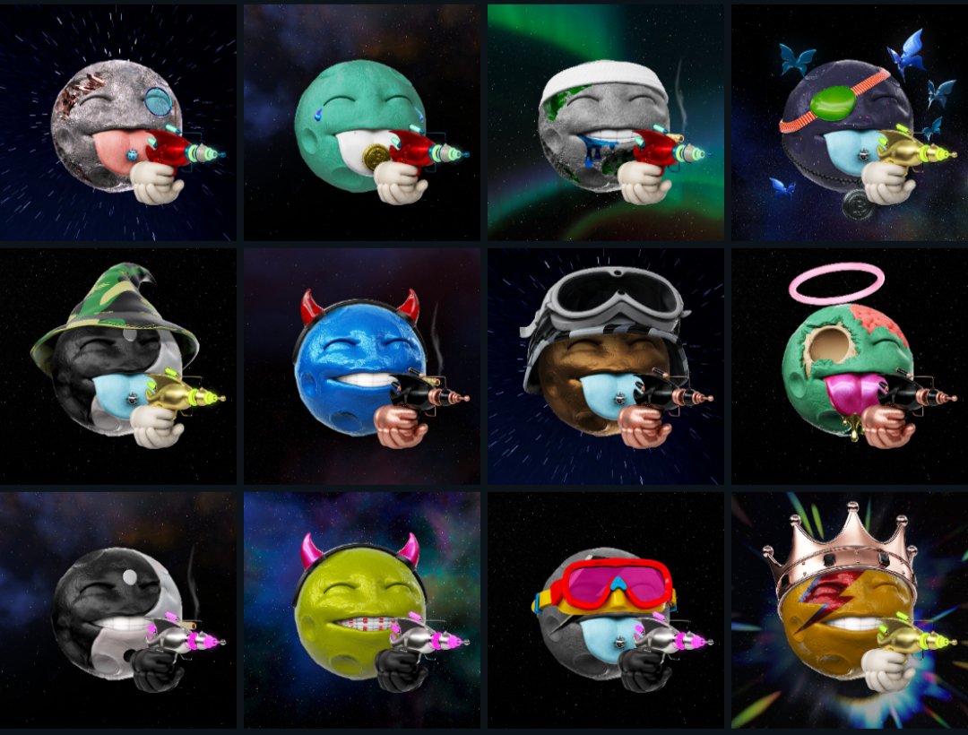 There are some really great traits in the <a href="/LunaticsBTC/">Lunatics</a> collection. I have found my favorite and collected 3 full sets. I almost completed the Doobie Raygun set. Who is holding out on the smoking green ray gun?