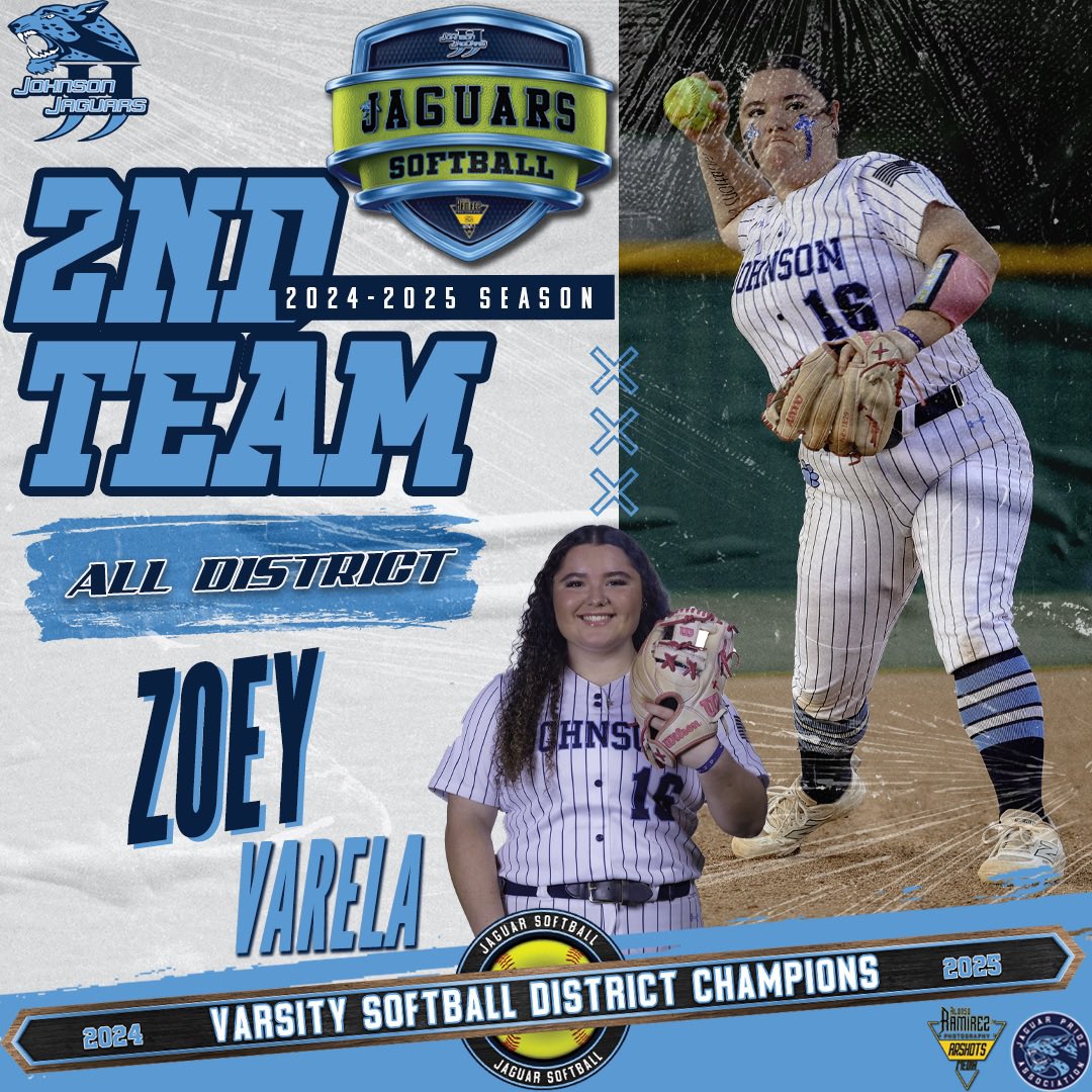 Junior Zoey Varela has earned 27-6A All-District 2nd Team for the 2025 season. Congrats!! #2025DistrictChamps 🐆 <a href="/arshots/">𝙰𝚁𝚂𝙷𝙾𝚃𝚂 Media</a>