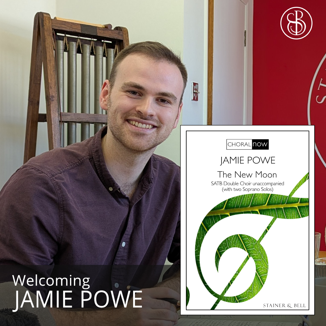 Stainer & Bell (@stainerandbell) on Twitter photo Welcoming Jamie Powe to our #ChoralNow catalogue with his evocative setting of Sara Teasdale's The New Moon! Written for <a href="/natyouthchoir/">National Youth Choir</a> and recorded on <a href="/nmcrecordings/">NMC Recordings</a>, this dramatic and lyrical work for SATB Double Choir is a powerful concert addition.
stainer.co.uk/shop/cn78/ Welcoming Jamie Powe to our #ChoralNow catalogue with his evocative setting of Sara Teasdale's The New Moon! Written for <a href="/natyouthchoir/">National Youth Choir</a> and recorded on <a href="/nmcrecordings/">NMC Recordings</a>, this dramatic and lyrical work for SATB Double Choir is a powerful concert addition.
stainer.co.uk/shop/cn78/