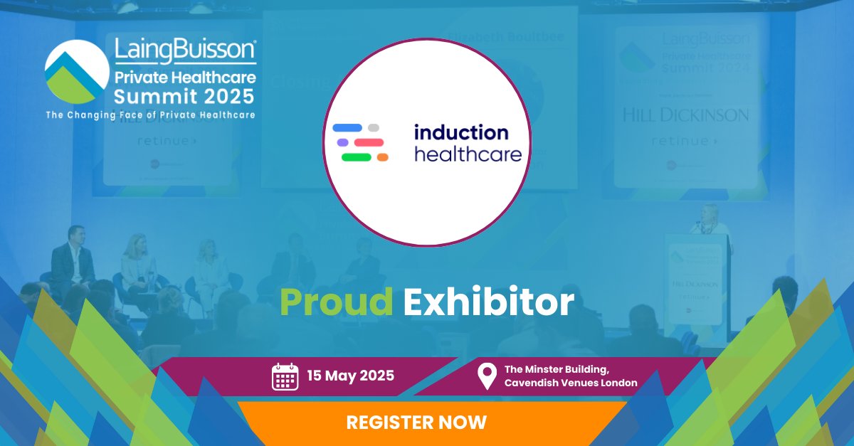 Induction Healthcare Group (@inductionhq) on Twitter photo Are you attending the <a href="/LaingBuisson/">LaingBuisson</a> Private Healthcare Summit on 15th May? 🗓️ We’re proud to sponsor this year's event! Join us to explore our latest digital solutions for enhancing patient engagement and operational efficiency.
To register lnkd.in/eUuVysWu
See you there! Are you attending the <a href="/LaingBuisson/">LaingBuisson</a> Private Healthcare Summit on 15th May? 🗓️ We’re proud to sponsor this year's event! Join us to explore our latest digital solutions for enhancing patient engagement and operational efficiency.
To register lnkd.in/eUuVysWu
See you there!