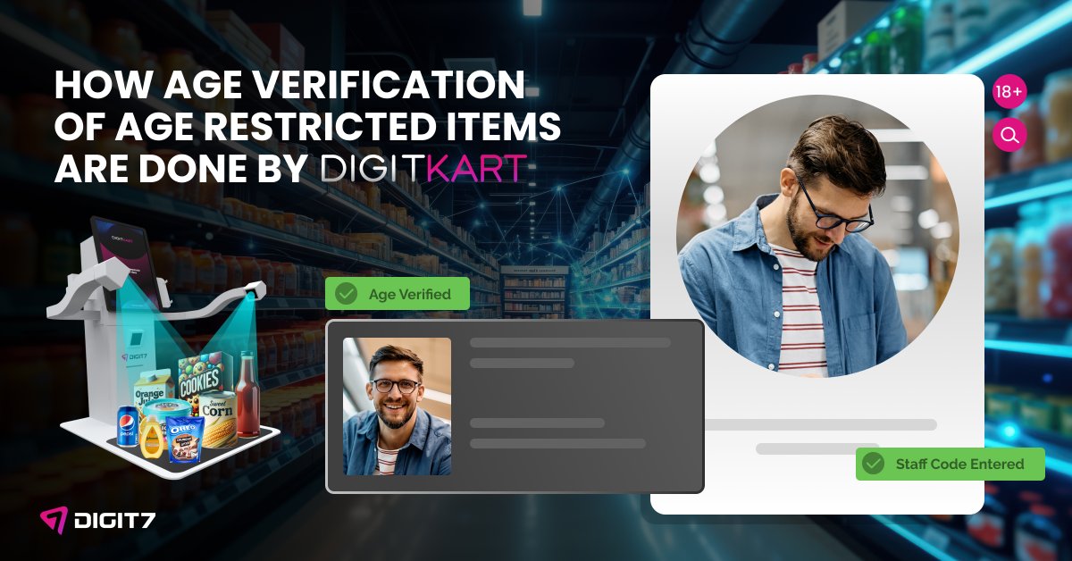 Digit7_LLC's tweet image. AI-Powered Verification for Age-Restricted Products by DigitKart

For more: digit7.ai/digitkart/

#digit7 #digitkart #selfcheckout #retail #hospitality #seamlesscheckout #foodandbeverages #ageverification #conveniencestores #hotels #airport