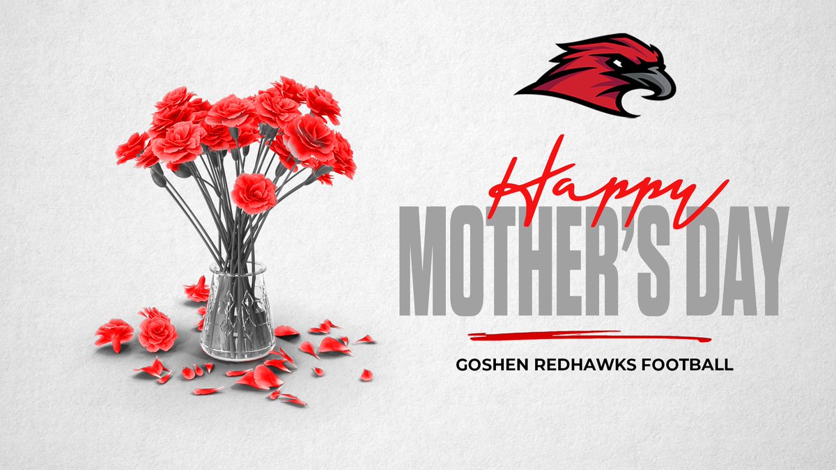Happy Mother's Day to all the amazing moms of our Goshen High School football family! Your love, support, and endless cheers make every game special. Thank you for being our MVPs!  #MothersDay #FootballMoms