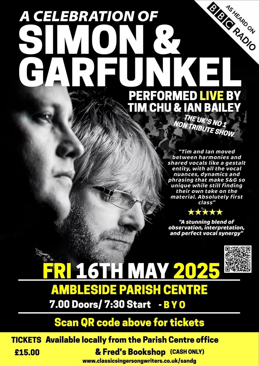 S & G Live (@sandglive15) on Twitter photo Looking forward to our forthcoming show at <a href="/AmblesidePC/">Ambleside Parish Centre - Lake District</a> a week on Friday..
Tickets still available… Looking forward to our forthcoming show at <a href="/AmblesidePC/">Ambleside Parish Centre - Lake District</a> a week on Friday..
Tickets still available…