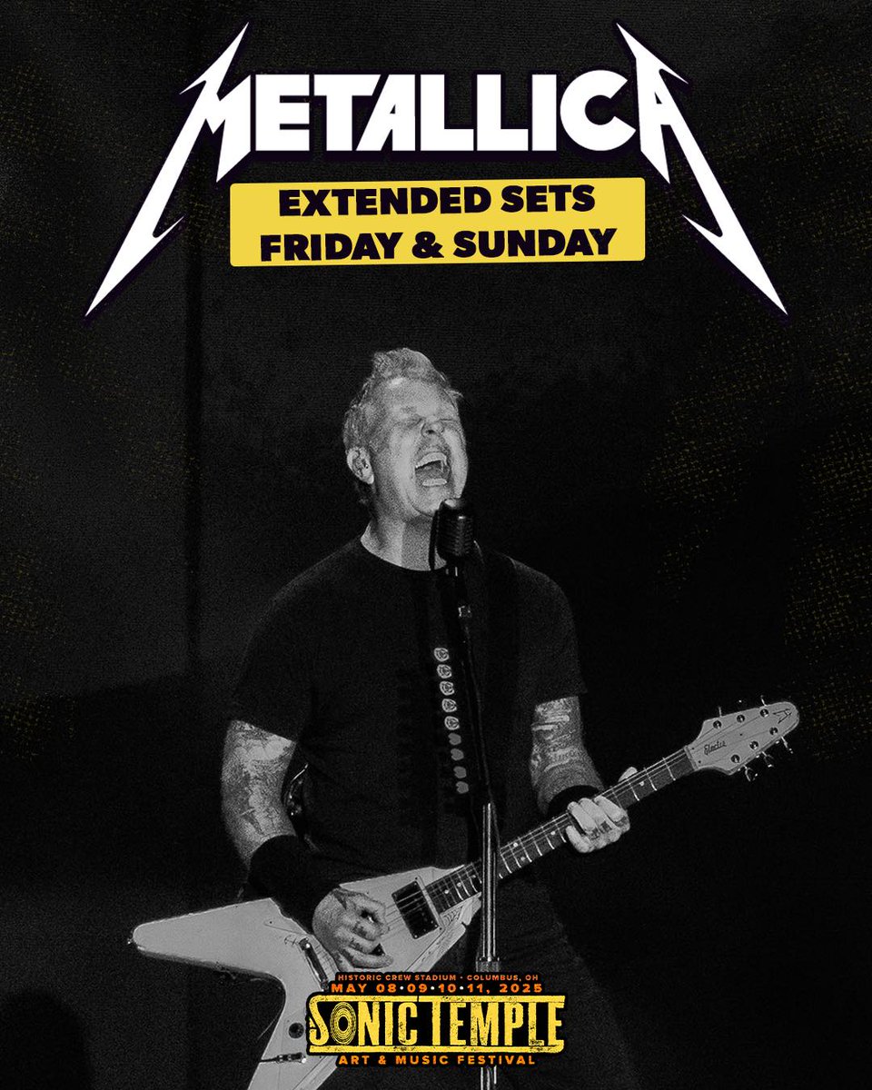 🚨 SET TIMES UPDATE: Check the app and the website for adjusted set times including more <a href="/Metallica/">Metallica</a> on Friday and Sunday to reflect the legendary performances they have in store for us! 

🎟️ Get ready and get those tickets now, we're running especially low on passes for those