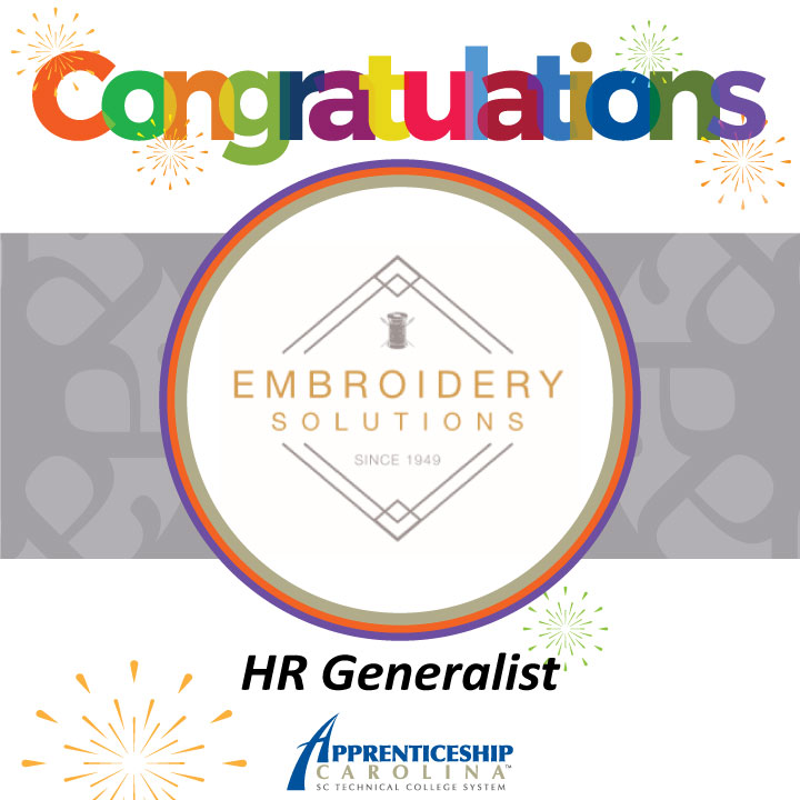 Congratulations to Embroidery Solutions on the registration of its HR Generalist apprenticeship program! #apprenticeshipswork