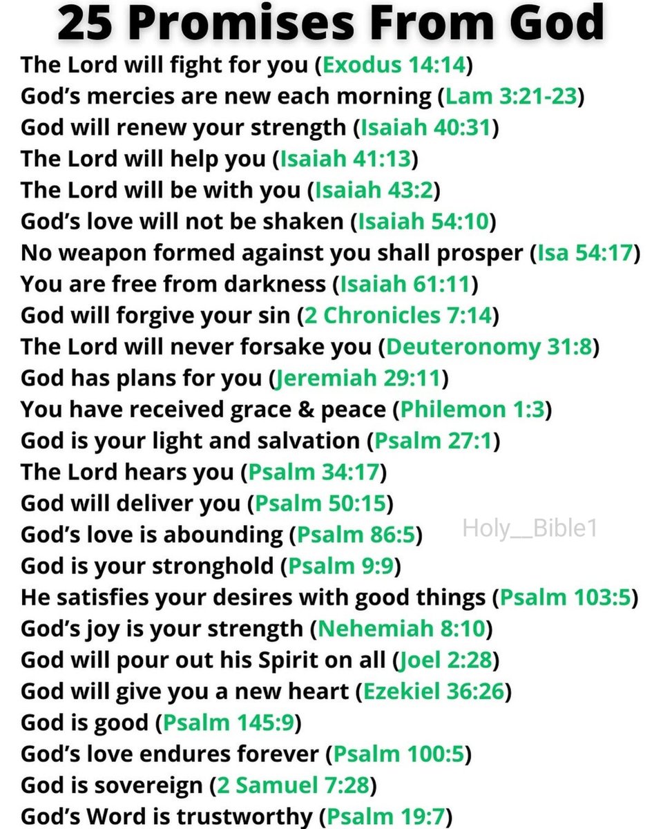 25 Promises From God