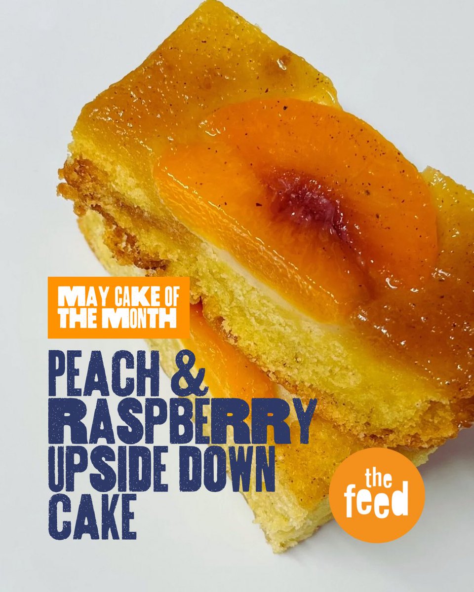 Our May Cake Of The Month is…

Peach &amp; Raspberry Upside Down Cake 🍑

With a layer of juicy, sweet peaches &amp; raspberries baked underneath a fluffy vanilla sponge, this cake looks stunning &amp; tastes delicious 😋

Available through our catering &amp; cafés.

#OurFoodMakesADifference 🧡