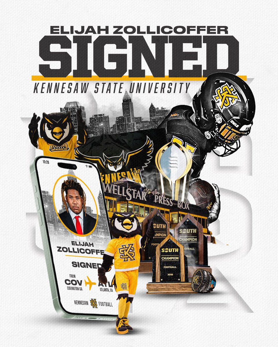 Kennesaw State Football (@kennesawstfb) on Twitter photo πππ‘ππ€π’π π©π€ π©ππ πππ¬!
βͺοΈ <a href="/ElijahZollicof3/">Elijah Zollicoffer</a>
βͺοΈ Offensive Lineman
βͺοΈ Covington, Ga.
#SeeUs | #HootyHoo π¦ πππ‘ππ€π’π π©π€ π©ππ πππ¬!
βͺοΈ <a href="/ElijahZollicof3/">Elijah Zollicoffer</a>
βͺοΈ Offensive Lineman
βͺοΈ Covington, Ga.
#SeeUs | #HootyHoo π¦