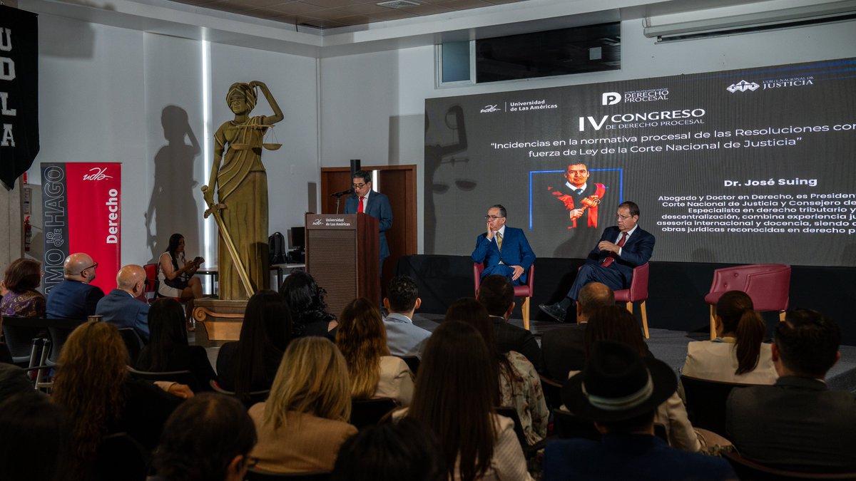 UDLAEcuador's tweet image. Recibimos en nuestra sede UDLA Granados el IV Congreso de Derecho Procesal. @Ppsuing, presidente de la @CorteNacional, inauguró el evento, acompañado por @santiguarderas, Decano de nuestra @udla_derecho.
#DerechoProcesal
