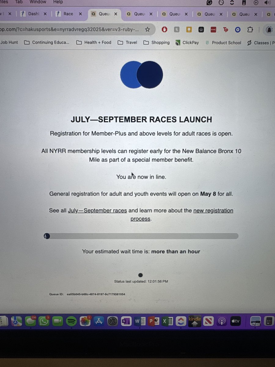 didn’t realize signing up for NYRR races as a Member Plus would be like trying to get Beyoncé tickets