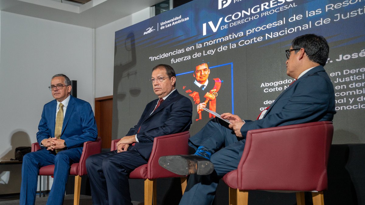 UDLAEcuador's tweet image. Recibimos en nuestra sede UDLA Granados el IV Congreso de Derecho Procesal. @Ppsuing, presidente de la @CorteNacional, inauguró el evento, acompañado por @santiguarderas, Decano de nuestra @udla_derecho.
#DerechoProcesal