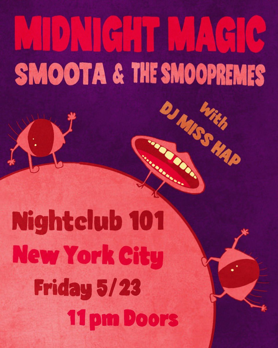 🚨 NYC ❗️We are ⚡️LIVE⚡️ @nightclub101 on Friiiiii 5/23 👻💋 🎟️🔗➡️  ticketweb.com/event/midnight…