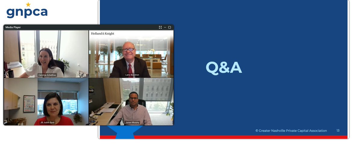 GNPCA (@thegnpca) on Twitter photo Thanks to everyone who joined GNPCA’s The Dispatch: An Update from DC virtual debrief. Great insights on taxes, AI & capital markets. Big thanks to Rep. Larry Bucshon (M.D.), Jonas Murphy & Caroline Moody Schellhas—and to <a href="/Holland_Knight/">Holland & Knight</a> for sponsoring.
#GNPCA #PrivateEquity Thanks to everyone who joined GNPCA’s The Dispatch: An Update from DC virtual debrief. Great insights on taxes, AI & capital markets. Big thanks to Rep. Larry Bucshon (M.D.), Jonas Murphy & Caroline Moody Schellhas—and to <a href="/Holland_Knight/">Holland & Knight</a> for sponsoring.
#GNPCA #PrivateEquity