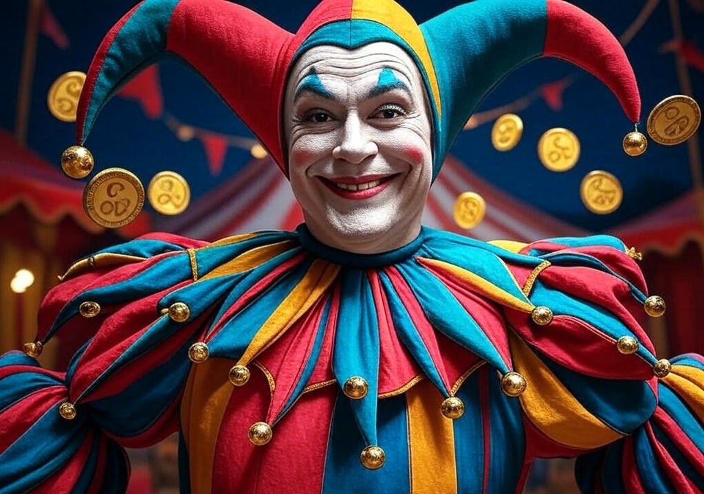 CryptoRevicp53's tweet image. 🤡 **Clown Protocol Chaos!** 🤡  

Picture a goofy jester tossing $CLOWN tokens like confetti! 🥳 Grab your $13.61 max daily reward and join the circus—repin to x3 and cash in on the laughs! 🎪 #ClownProtocol #McDOMS @realclownicp 
social.insaneclownprotocol.com