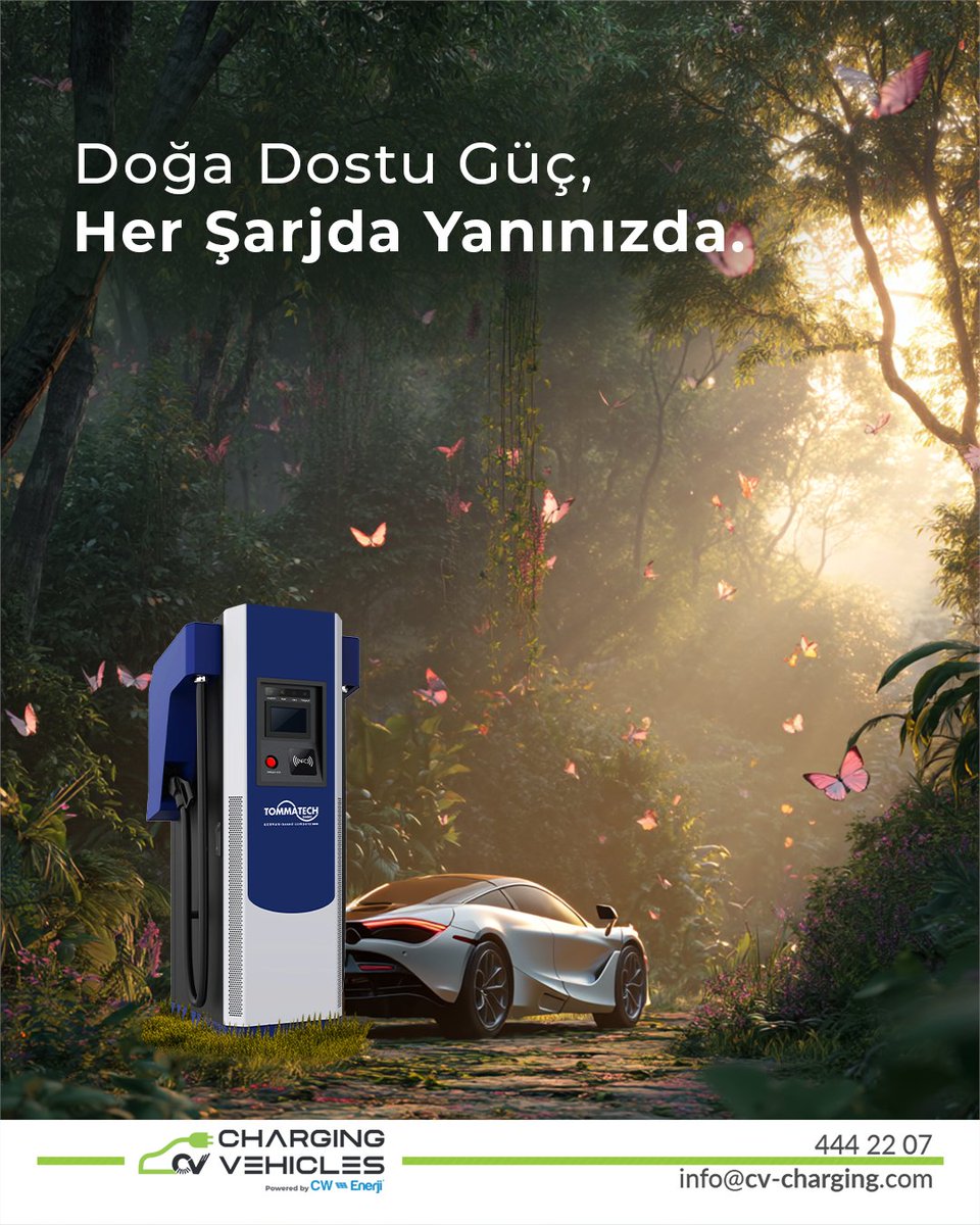 CV Charging Vehicles (@cv_charging) on Twitter photo Yüksek hızlı şarj istasyonlarımızla zamandan tasarruf edin, yola hızla devam edin!
☎️444 22 07 | Powered By CW Enerji
📧info@cv-charging.com
📩 Detaylı bilgi almak için DM ile iletişime geçebilirsiniz.
#cvhargingvehicles #şarjistasyonu #elektrikliaraç Yüksek hızlı şarj istasyonlarımızla zamandan tasarruf edin, yola hızla devam edin!
☎️444 22 07 | Powered By CW Enerji
📧info@cv-charging.com
📩 Detaylı bilgi almak için DM ile iletişime geçebilirsiniz.
#cvhargingvehicles #şarjistasyonu #elektrikliaraç