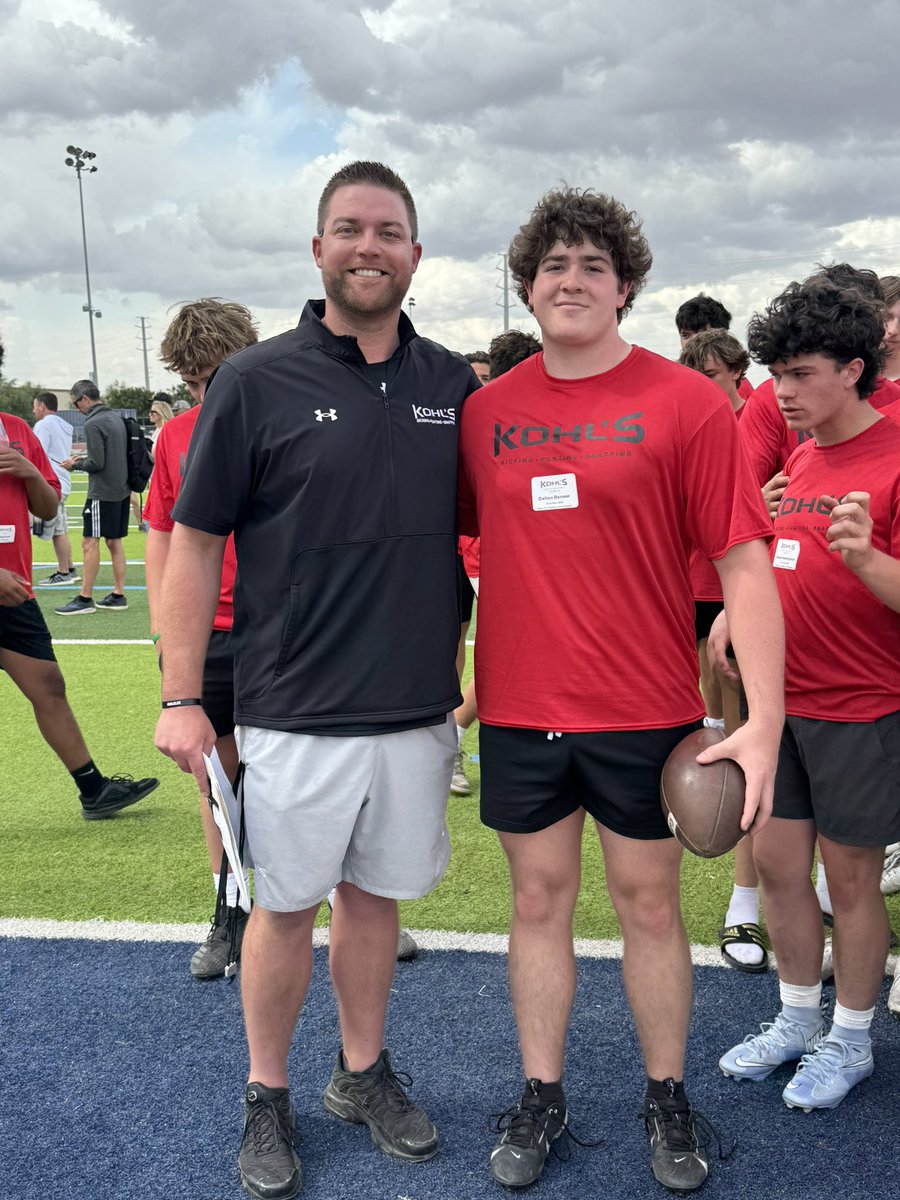 Colton Dermer (@colton_dermer) on Twitter photo Had an amazing day at the Kohl’s Western Showcase on Sunday! Won the competition with a .65 snap. Also clocked a 4.93 on my 40 yard dash. Can’t wait for Gatlinburg! #AZEliteSnap <a href="/TurnerBernard1/">T</a> <a href="/Coach_Casper/">Coach Casey Casper</a> <a href="/KohlsSnapping/">Kohl's Snapping Camps</a> <a href="/steverausch17/">Rausch Kicking</a> <a href="/bkullos/">Coach Ben Kullos</a> <a href="/KohlsHighlights/">Kicking, Punting, Long Snapping Highlights</a> Had an amazing day at the Kohl’s Western Showcase on Sunday! Won the competition with a .65 snap. Also clocked a 4.93 on my 40 yard dash. Can’t wait for Gatlinburg! #AZEliteSnap <a href="/TurnerBernard1/">T</a> <a href="/Coach_Casper/">Coach Casey Casper</a> <a href="/KohlsSnapping/">Kohl's Snapping Camps</a> <a href="/steverausch17/">Rausch Kicking</a> <a href="/bkullos/">Coach Ben Kullos</a> <a href="/KohlsHighlights/">Kicking, Punting, Long Snapping Highlights</a>
