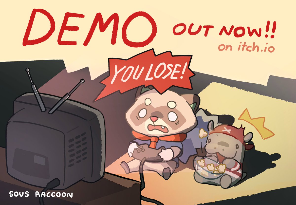 Get ready, grab your rolling pin and tie your apron tight! Are you ready to become the chef’s assistant? 👨‍🍳‼️
The Sous Raccoon demo is now ready for you to test your skills! 🍳🦝

Link: shunraiden.itch.io/sous-raccoon

#SousRaccoon #UnityGame #IndieGameDev