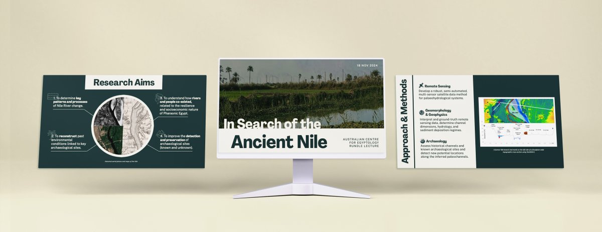 We had a blast revamping this slide deck design for Tim Ralph at Macquarie University, showcasing his research on a lost Nile branch—once a vital waterway to Egypt’s pyramid fields and a clue to why so many pyramids were built in this region.