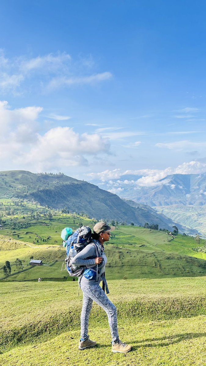 Our Addis Hiking  team has climbed the 4th highest point in Ethiopia under constantly changing sunny &amp; rainy weather while carrying our luggage.