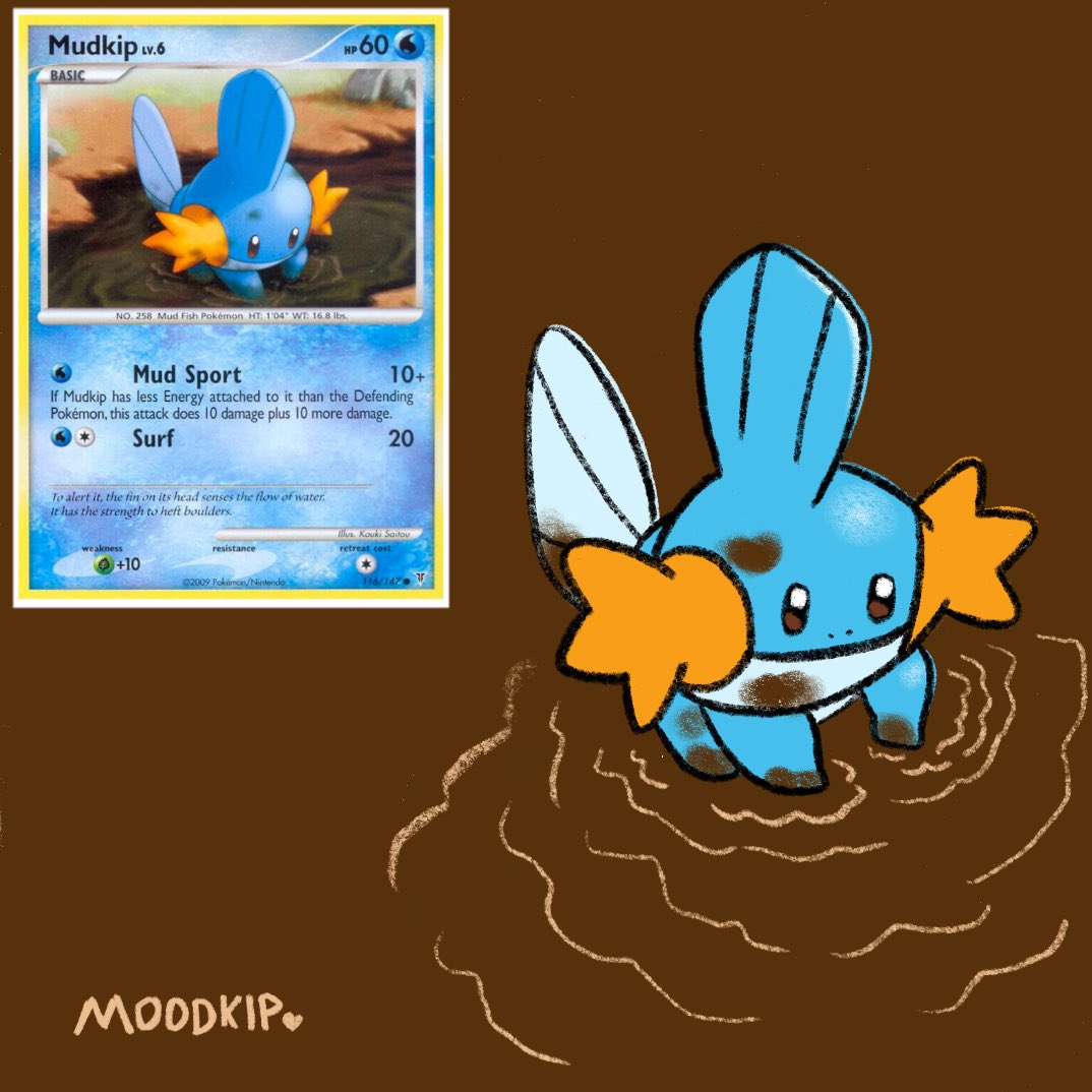 My favorite Mudkip card! 😄🩵

 #ミズゴロウの日 #MudkipDay